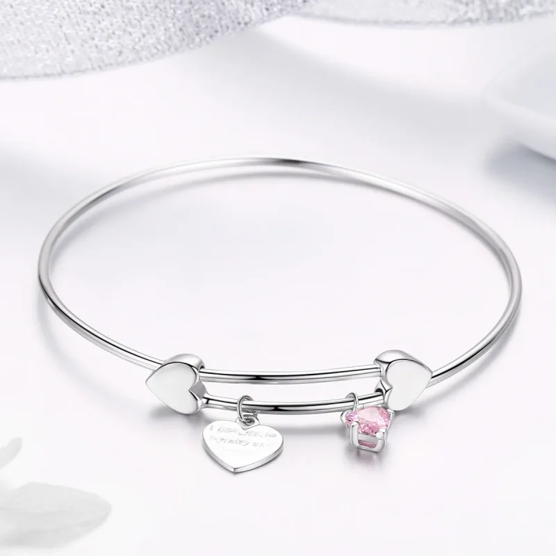 (immagine per) Bracciale Rigido tipo PandoraPromessa d'amore - SCB124 - Visualizza 4