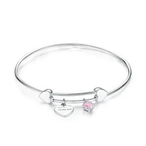 Bracciale Rigido tipo PandoraPromessa d'amore - SCB124 (immagine per) Bracciale Rigido tipo PandoraPromessa d'amore - SCB124
