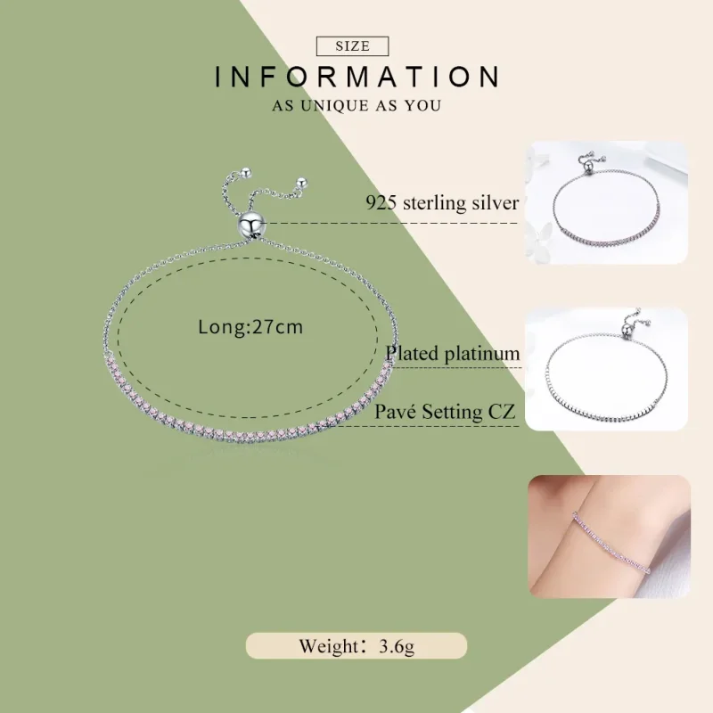 (immagine per) Bracciale tipo Pandora Accompagnare elegante - SCB045 - Visualizza 3