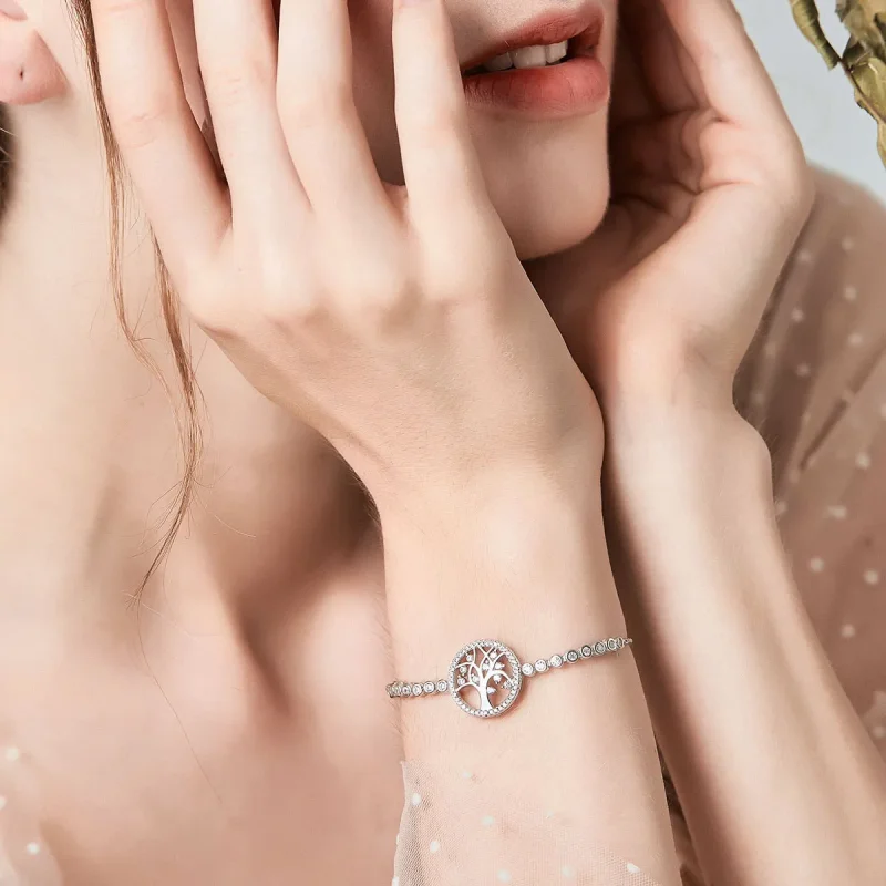 (immagine per) Bracciale tipo Pandora Albero della vita luminoso - SCB035 - Visualizza 2