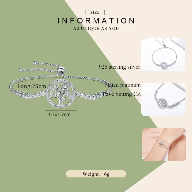 (immagine per) Bracciale tipo Pandora Albero della vita luminoso - SCB035 - Visualizza 3