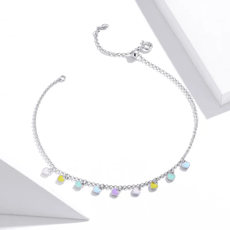 (immagine per) Bracciale tipo Pandora Amore arcobaleno - SCT020 - Visualizza 2