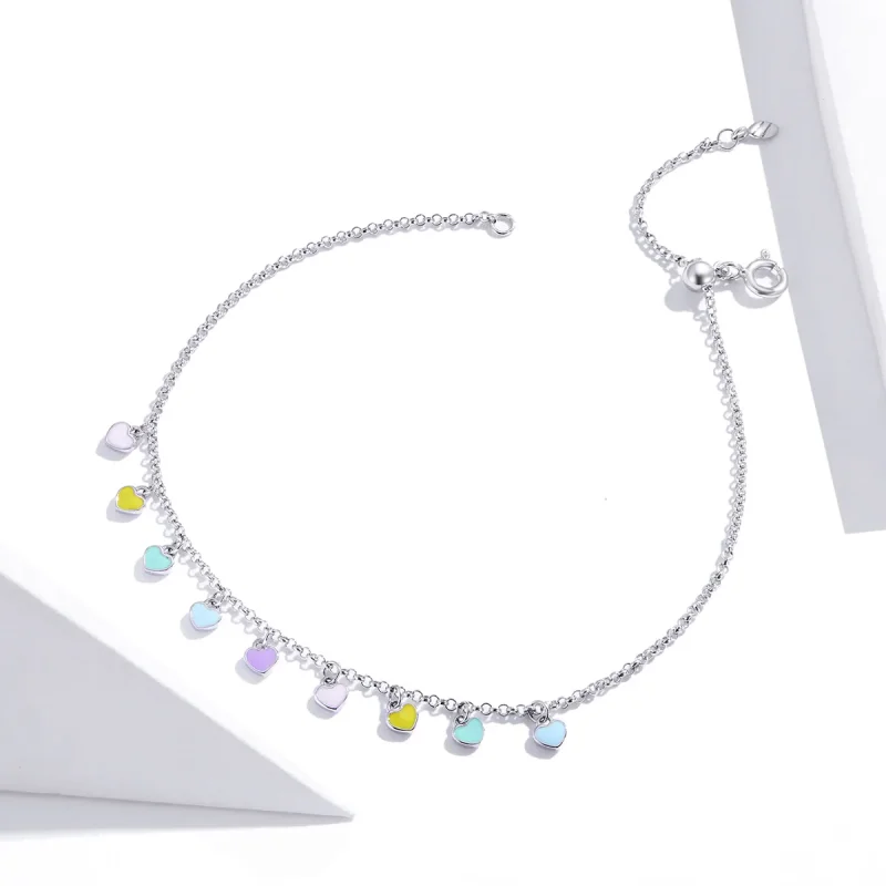 (immagine per) Bracciale tipo Pandora Amore arcobaleno - SCT020 - Visualizza 3