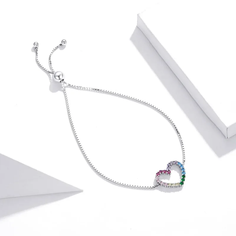 (immagine per) Bracciale tipo Pandora Amore per l'arcobaleno - SCB216 - Visualizza 2