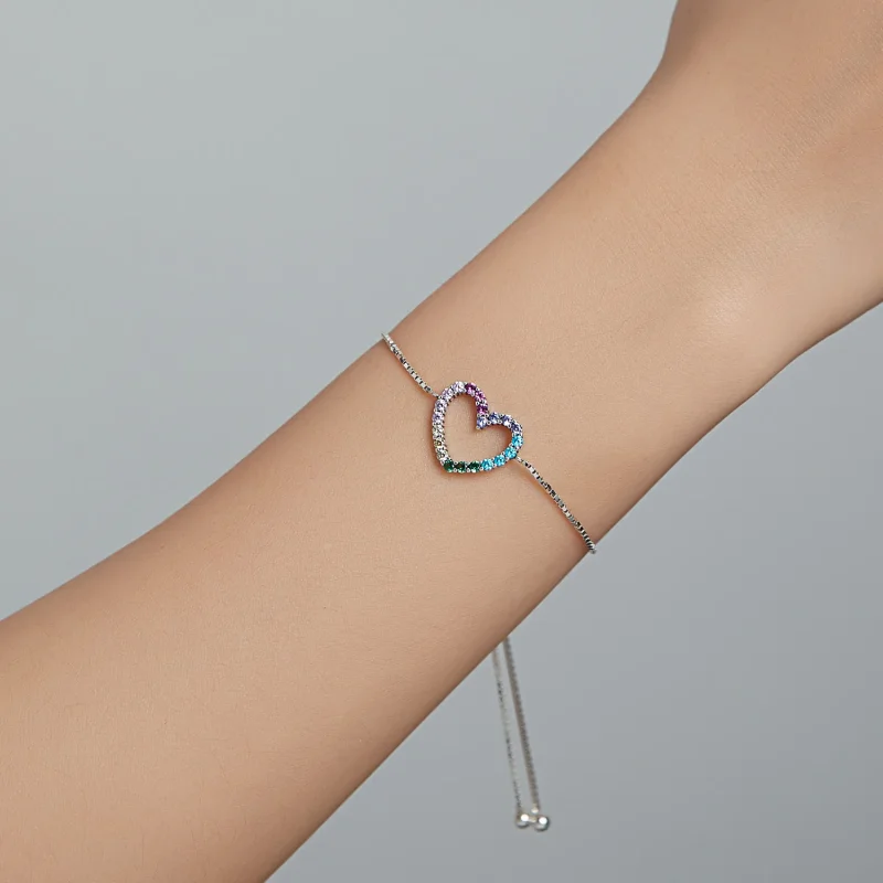 (immagine per) Bracciale tipo Pandora Amore per l'arcobaleno - SCB216 - Visualizza 7