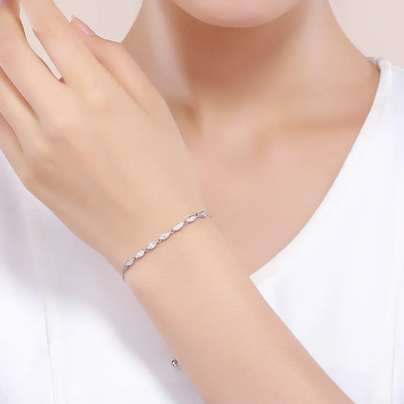(immagine per) Bracciale tipo Pandora Bellezza della semplicità - SCB086 - Visualizza 2