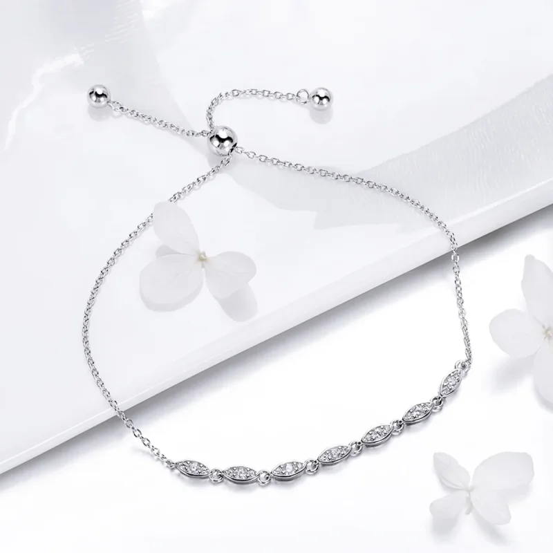 (immagine per) Bracciale tipo Pandora Bellezza della semplicità - SCB086 - Visualizza 4