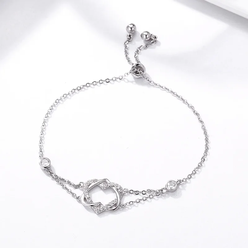 (immagine per) Bracciale tipo Pandora Cardiogramma d'amore - SCB022 - Visualizza 4