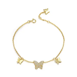 (immagine per) Bracciale tipo Pandora Effetto farfalla - BSB064
