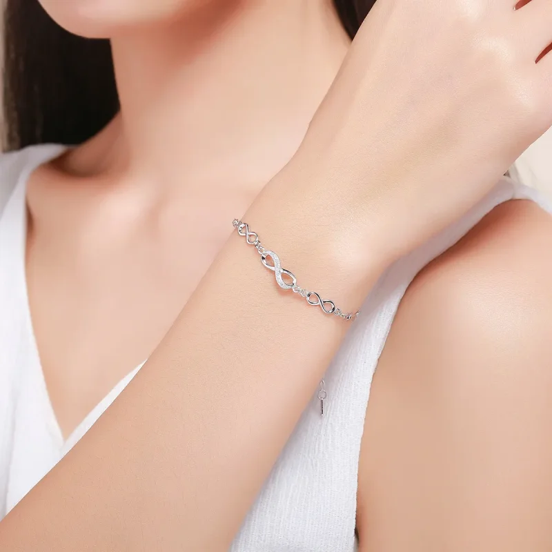 (immagine per) Bracciale tipo Pandora Eleganza infinita - SCB037 - Visualizza 2