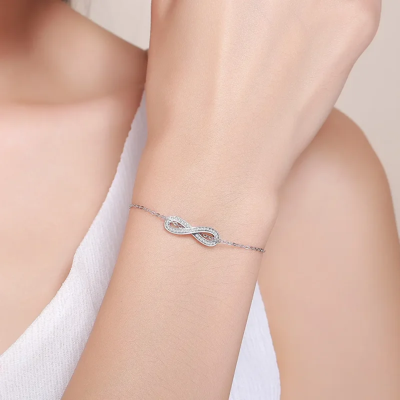 (immagine per) Bracciale tipo Pandora Eleganza infinita - SCB056 - Visualizza 2