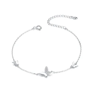 (immagine per) Bracciale tipo Pandora Farfalle Circondate - SCB197