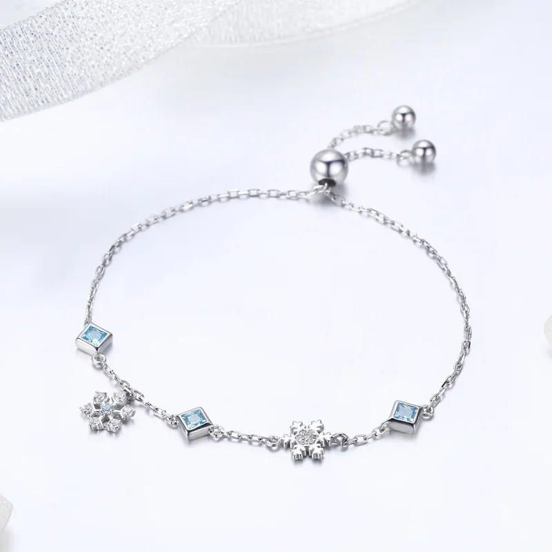 (immagine per) Bracciale tipo Pandora Fiocco di neve danzante - BSB001 - Visualizza 2