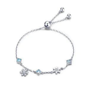 (immagine per) Bracciale tipo Pandora Fiocco di neve danzante - BSB001