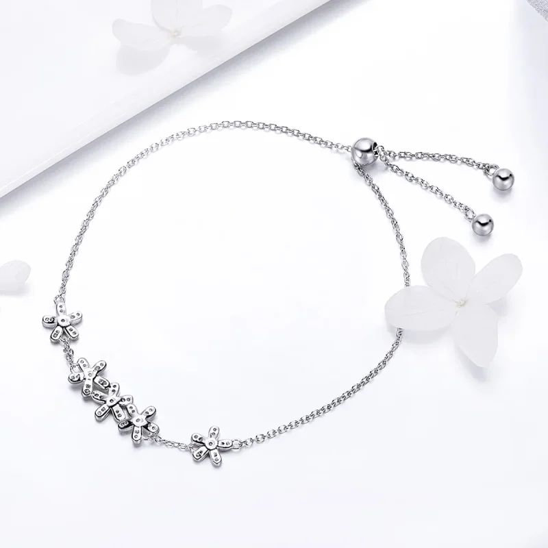 (immagine per) Bracciale tipo Pandora Fiori Margherita - SCB084 - Visualizza 3