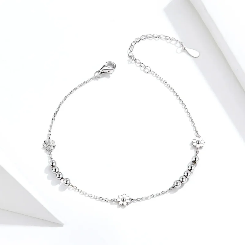(immagine per) Bracciale tipo Pandora Fiori Margherita - SCB146 - Visualizza 3