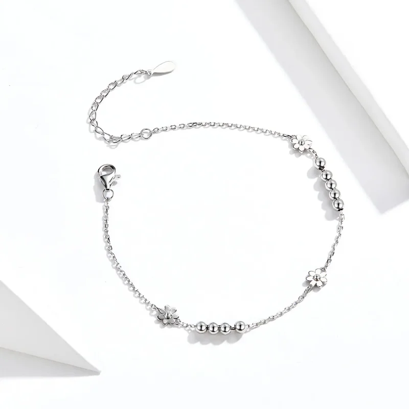 (immagine per) Bracciale tipo Pandora Fiori Margherita - SCB146 - Visualizza 4