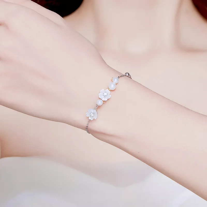 (immagine per) Bracciale tipo Pandora Fioritura - BSB024 - Visualizza 5