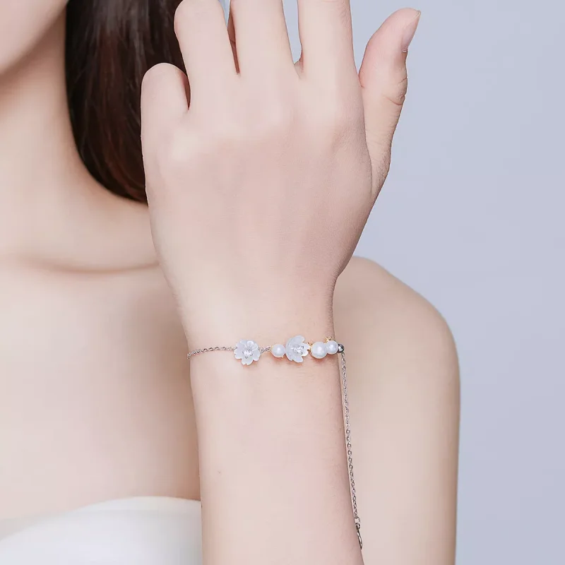 (immagine per) Bracciale tipo Pandora Fioritura - BSB024 - Visualizza 6