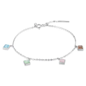 Bracciale tipo Pandora Geometria semplice - SCB224 (immagine per) Bracciale tipo Pandora Geometria semplice - SCB224