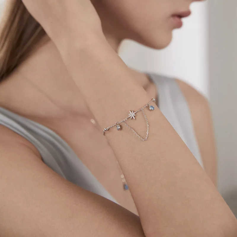 (immagine per) Bracciale tipo Pandora Inseguendo la luce - BSB069 - Visualizza 7