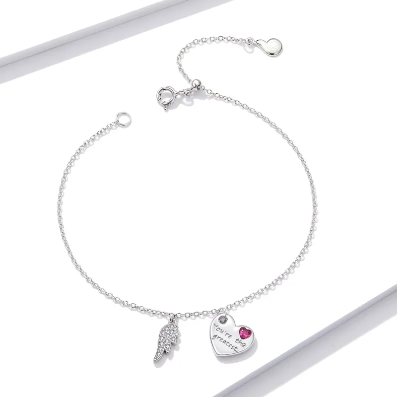 (immagine per) Bracciale tipo Pandora Lettera d'amore - BSB052 - Visualizza 3