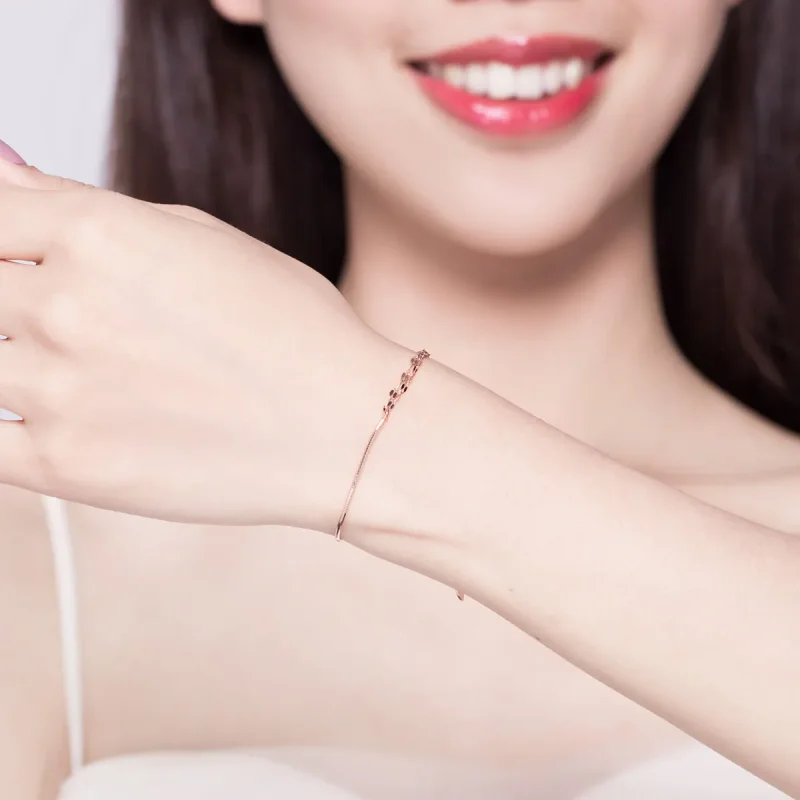 (immagine per) Bracciale tipo Pandora Linea semplice - SCB149 - Visualizza 2
