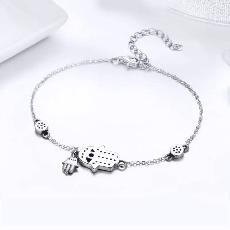 (immagine per) Bracciale tipo Pandora Mano di Fatima - SCB079 - Visualizza 4