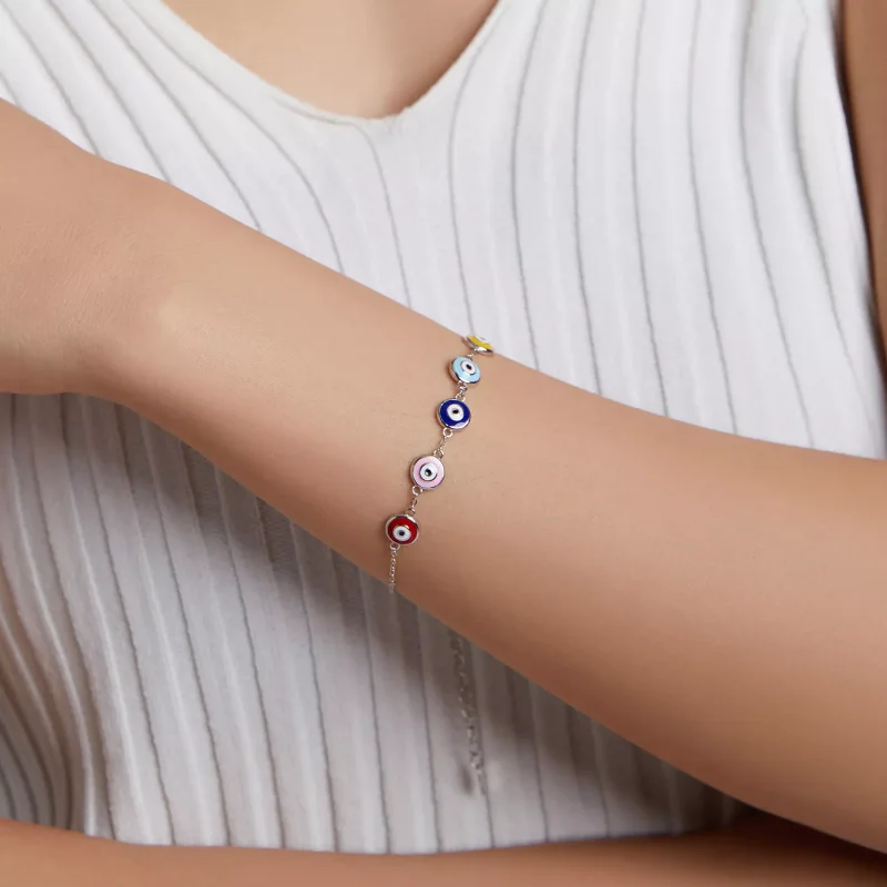 (immagine per) Bracciale tipo Pandora Occhio Guardiano - SCB218 - Visualizza 5