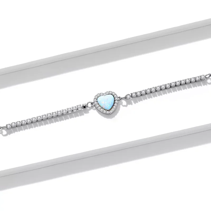 (immagine per) Bracciale tipo Pandora Opale Amore - BSB086 - Visualizza 4