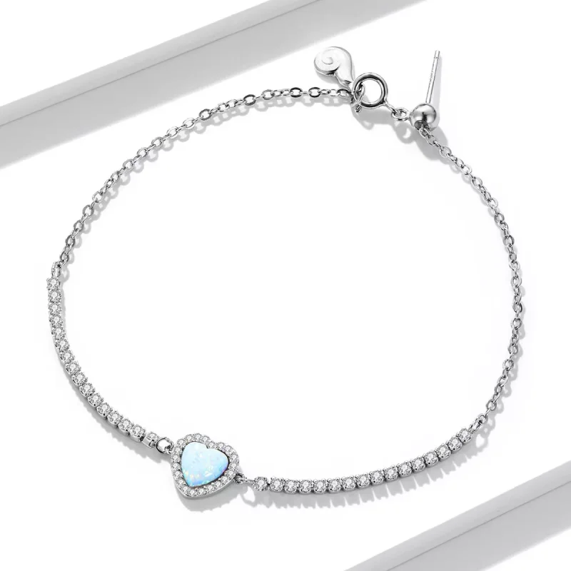 (immagine per) Bracciale tipo Pandora Opale Amore - BSB086 - Visualizza 5