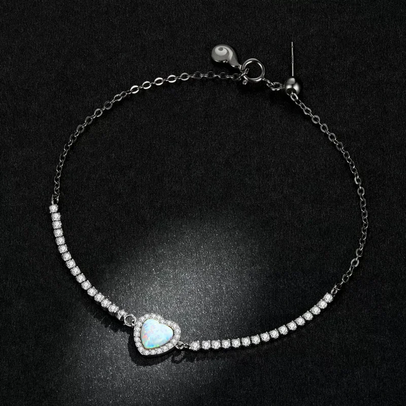 (immagine per) Bracciale tipo Pandora Opale Amore - BSB086 - Visualizza 6