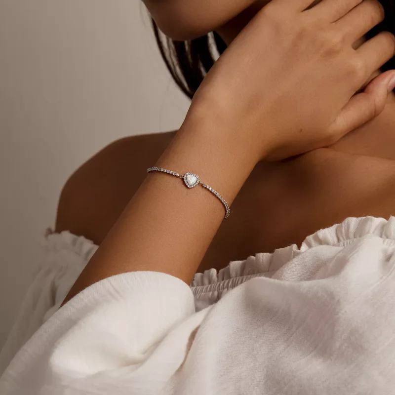 (immagine per) Bracciale tipo Pandora Opale Amore - BSB086 - Visualizza 8