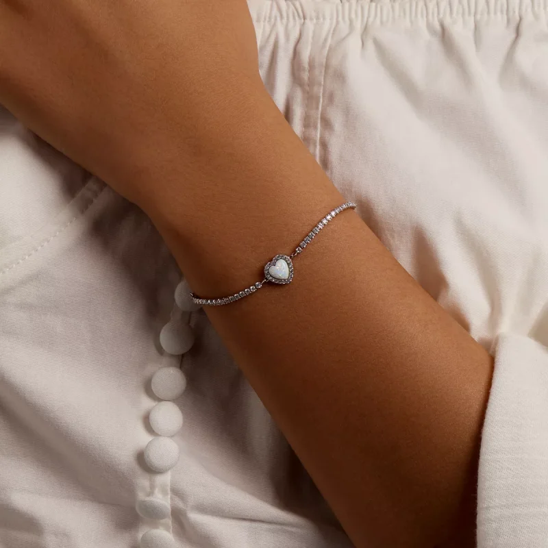 (immagine per) Bracciale tipo Pandora Opale Amore - BSB086 - Visualizza 9