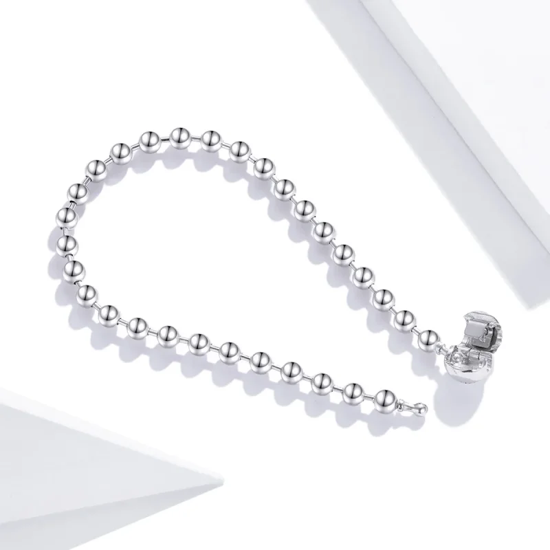 (immagine per) Bracciale tipo Pandora Perline d'argento - SCB208 - Visualizza 4