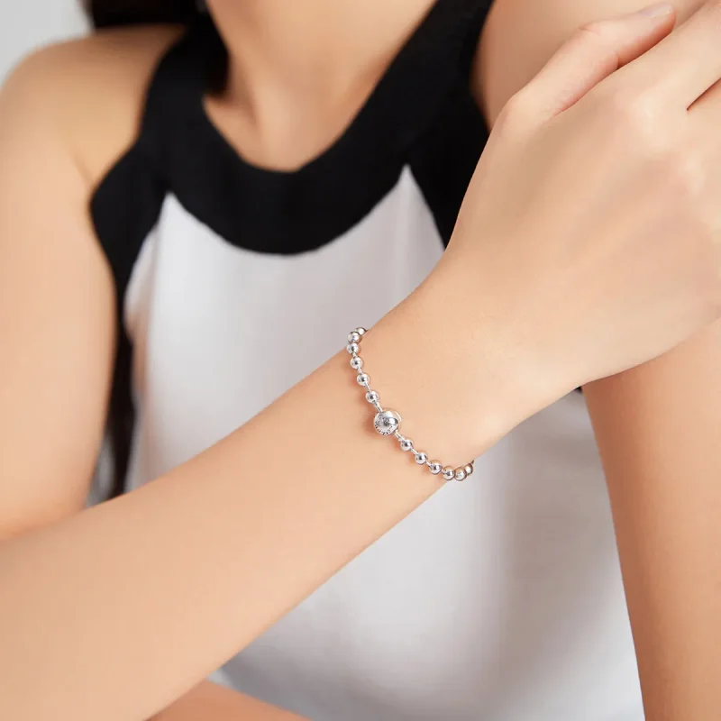 (immagine per) Bracciale tipo Pandora Perline d'argento - SCB208 - Visualizza 6