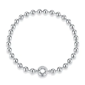 (immagine per) Bracciale tipo Pandora Perline d'argento - SCB208