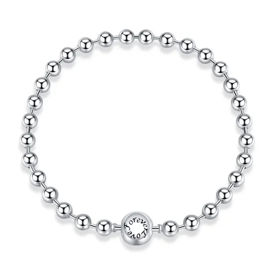 (immagine per) Bracciale tipo Pandora Perline d'argento - SCB208