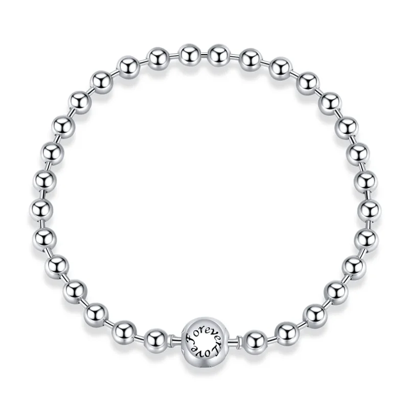 (immagine per) Bracciale tipo Pandora Perline d'argento - SCB208