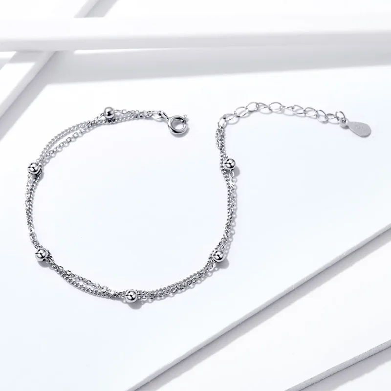 (immagine per) Bracciale tipo Pandora Piccole perline - SCB131 - Visualizza 3
