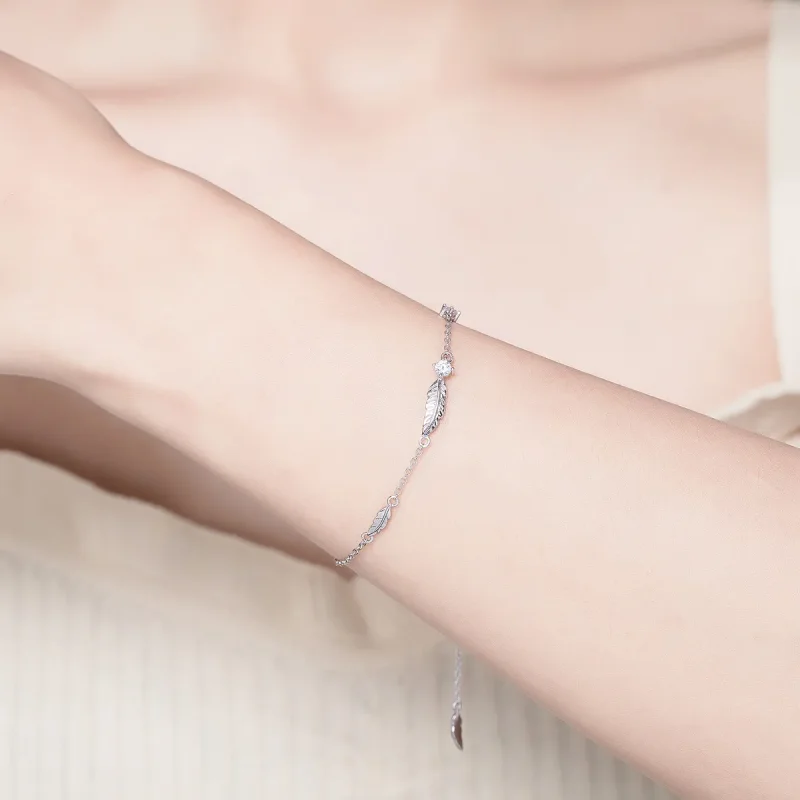 (immagine per) Bracciale tipo Pandora Piuma - SCB133 - Visualizza 2