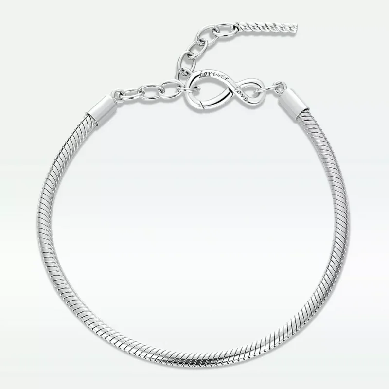 (immagine per) Bracciale tipo Pandora Semplice e Infinito - BSB085