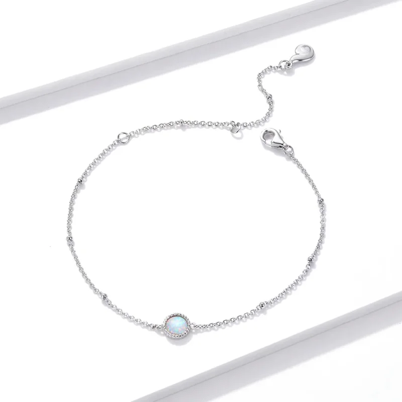 (immagine per) Bracciale tipo Pandora Splendido opale - BSB054 - Visualizza 2