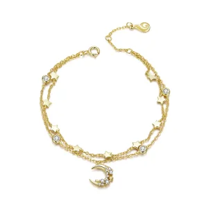 (immagine per) Bracciale tipo Pandora Stampa fasi lunari - BSB065