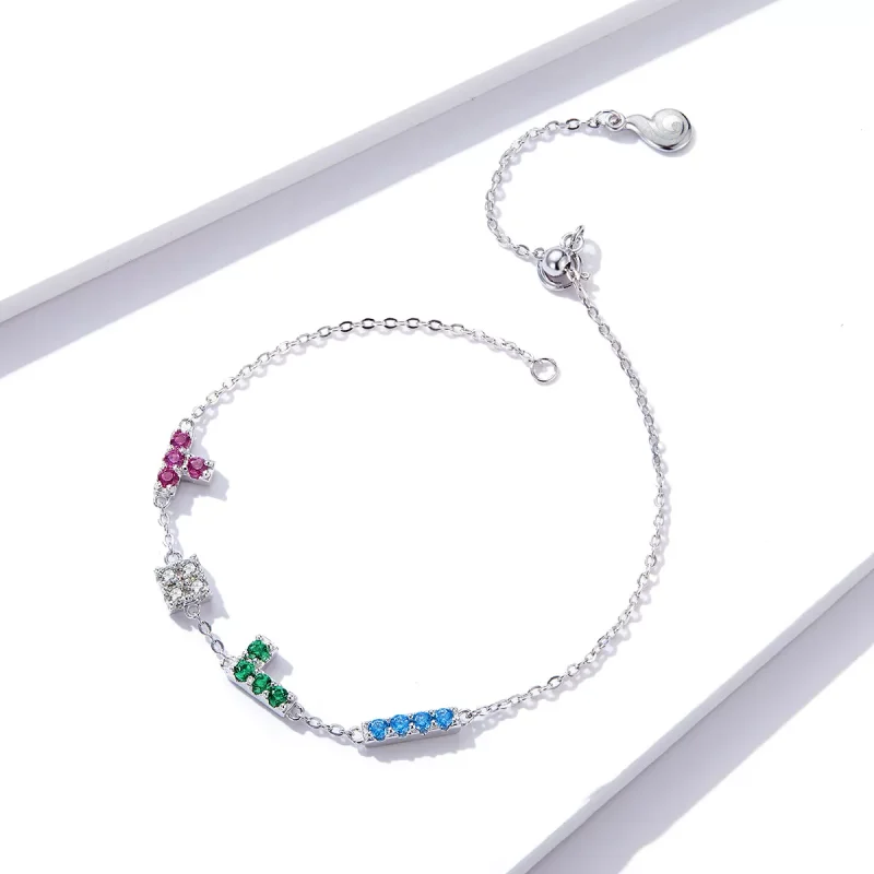 (immagine per) Bracciale tipo Pandora Tetris - BSB040 - Visualizza 3