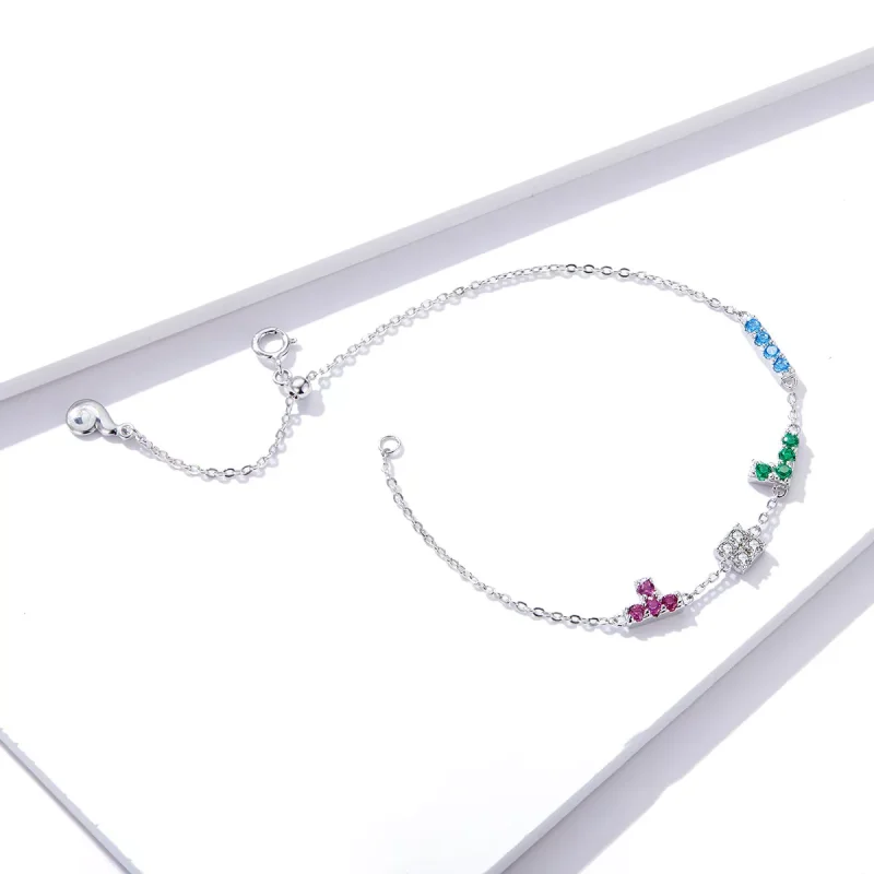 (immagine per) Bracciale tipo Pandora Tetris - BSB040 - Visualizza 4
