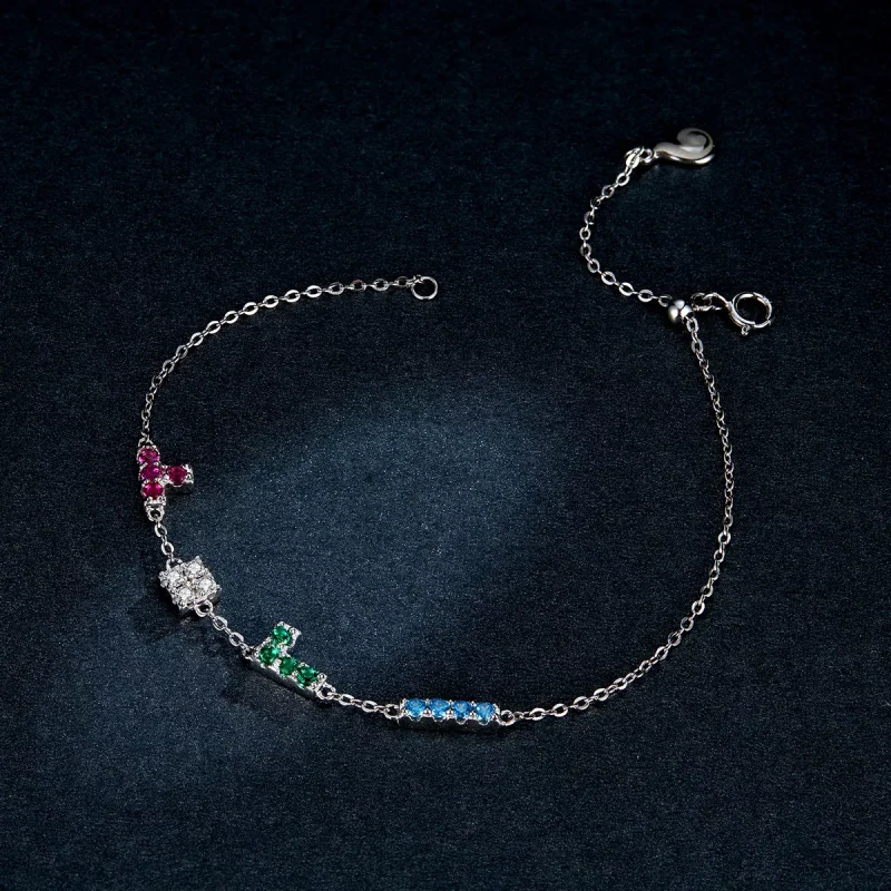 (immagine per) Bracciale tipo Pandora Tetris - BSB040 - Visualizza 5