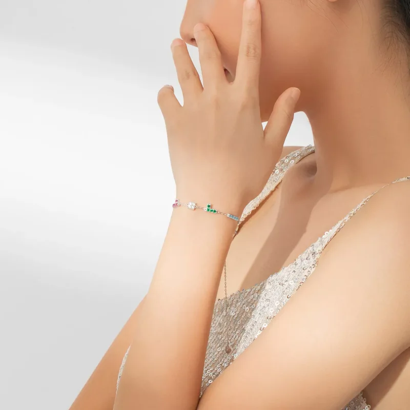 (immagine per) Bracciale tipo Pandora Tetris - BSB040 - Visualizza 6