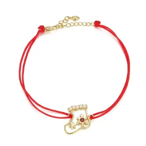 (immagine per) Braccialetti di corda Calzini natalizi - SCB225