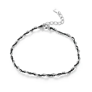 (immagine per) Braccialetti di corda Corda Nera - SCB173-BK